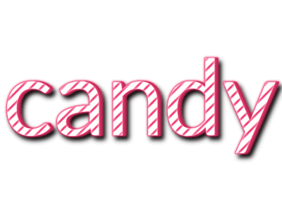 Candy Stripe Line 3D Text Effect