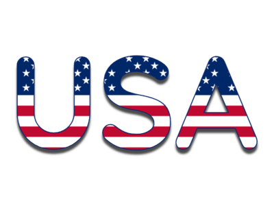 US Flag USA Text Effect