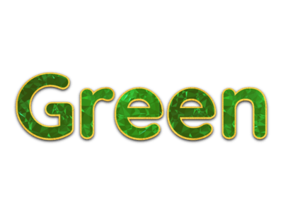 Golden Green Gem Text Effect