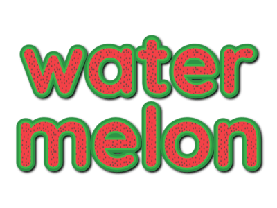 Watermelon Text Effect