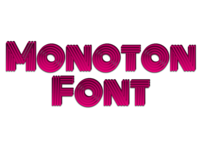 Monoton Font Text Effect