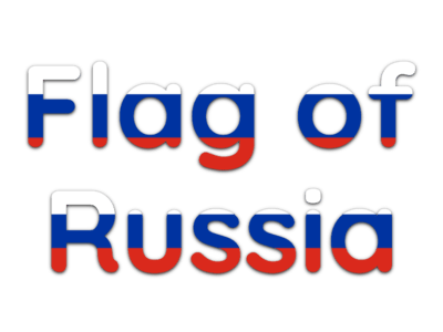 Flag of Russia Text Effect
