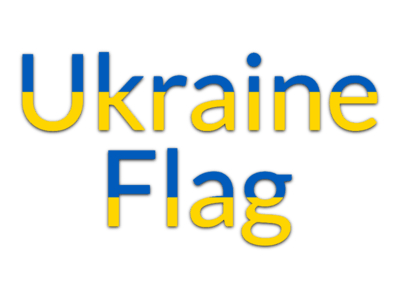 Ukraine Flag Text Effect