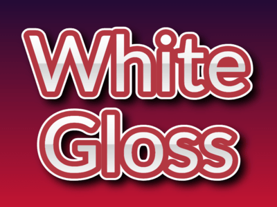 White Gloss Text Effect