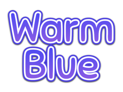 Warm Blue Text Effect