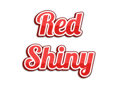 Red Shiny Text Effect