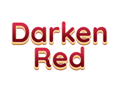 Darken Red 3D Text