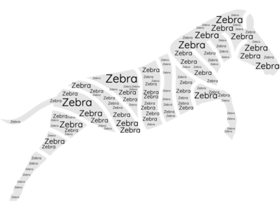 Zebra Word Cloud