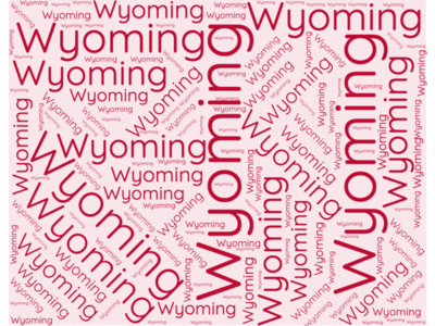 Wyoming State Word Cloud