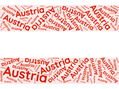 Austria Flag Word Cloud