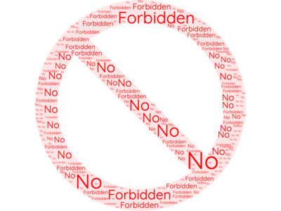 Forbidden / No Word Cloud