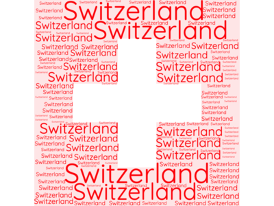 Switzerland Flag Word Cloud