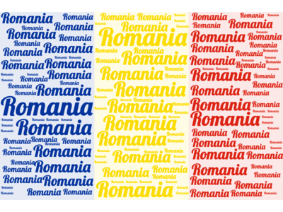 Romania Flag Word Cloud
